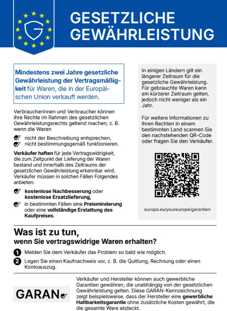 Gew�hrleistungssiegel
