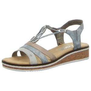 Sandaletten - Rieker - blau-kombi