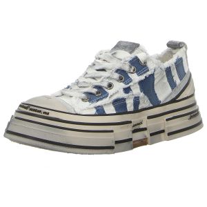 Sneaker - Rebecca White - white+blue stripe