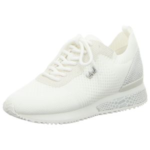 Sneaker - La Strada - white knitted/silvermetal p