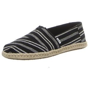 Slipper - TOMS - Alpargata Rope - black global stripe