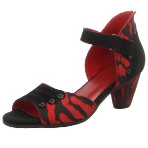 Sandaletten - Simen - schwarz/rot