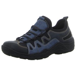 Slipper - Rieker - blau-kombik/schwarz