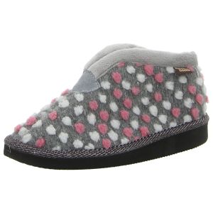 Hausschuhe - Manitu - grau-kombi