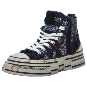 Sneaker - Rebecca White - glitter navy