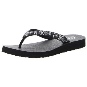 Zehentrenner - Skechers - Meditation-Dancing Daisy - black