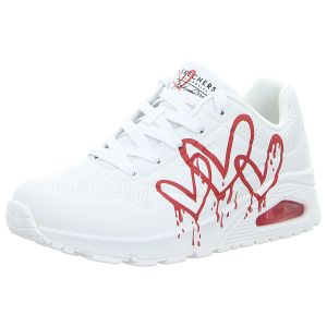 Sneaker - Skechers - UNO Dripping the Love - white/red
