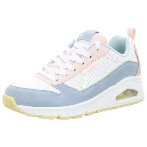 Sneaker - Skechers - Uno-2 much fun - lt.blue/lt.pink & white