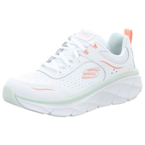 Sneaker - Skechers - DLux Walker 2.0 - white/neon coral/mint