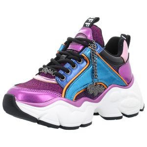 Sneaker - Buffalo - Binary Quilt - purple/blue metallic