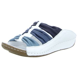 Pantoletten - Andrea Conti - wei/blau-multi