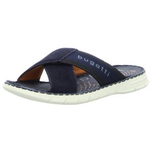Pantoletten - Bugatti - Dario - dark blue/dark blue