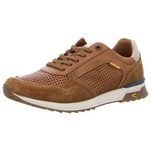Sneaker - camel active - tan/weiss