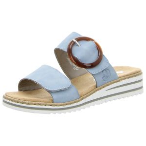 Pantoletten - Rieker - blau