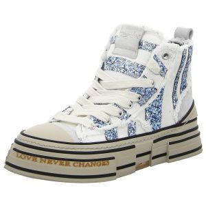 Sneaker - Rebecca White - navy-white + blue-glitter