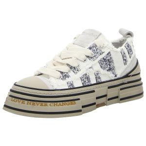 Sneaker - Rebecca White - white + glitter grey