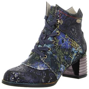 Bottines Femme Laura Vita Ercnaulto – Modèle Floral Avec Boucle – Taille 43 – Cuir Et Textile