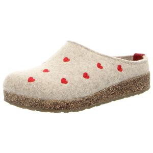 Hausschuhe - Haflinger - Grizzly Cuoricini - beigemeliert ko