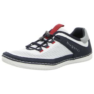 Schn�rschuhe - Bugatti - white/dark blue