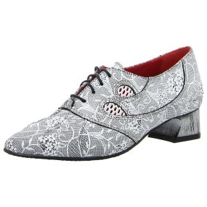 Schn�rpumps - Simen - wei� schwarz