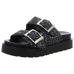 Pantoletten - Buffalo - Raya Ari Glam - black/silver