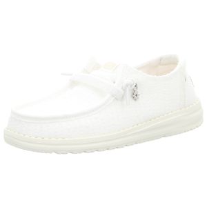 Schn�rschuhe - Hey Dude - Wendy Frayed Canvas - snow white