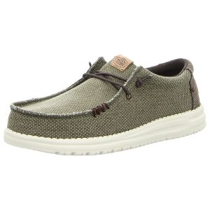 Schn�rschuhe - Hey Dude - Wally Braided - brunt olive/delicioso brown