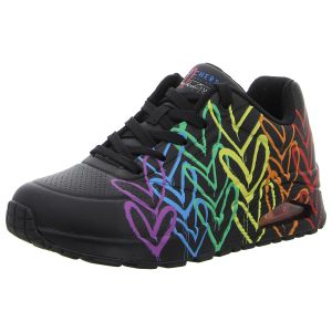 Sneaker - Skechers - Uno-Full of Love - black multi heart