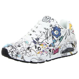 Sneaker - Skechers - Uno-Process Sketch - white/multi print
