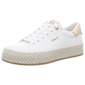Schn�rschuhe - Tamaris - white/gold
