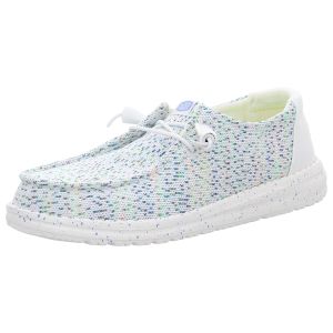 Schn�rschuhe - Hey Dude - Wendy Stretch Speckl - white/multi