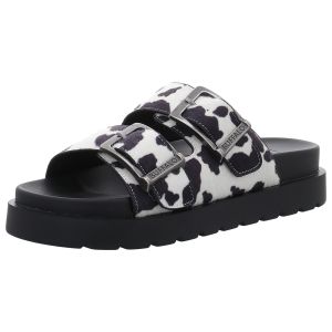 Pantoletten - Buffalo - Raya Ari - black/white cow