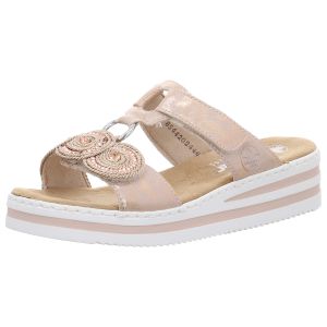 Pantoletten - Rieker - gold