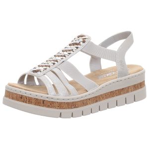 Sandaletten - Rieker - silber,platin