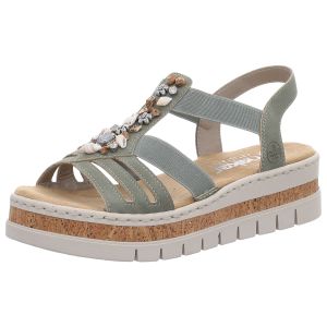 Sandaletten - Rieker - gr�n