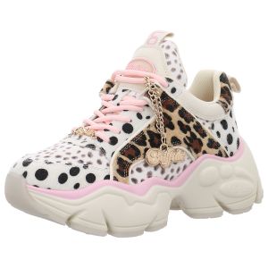 Schn�rschuhe - Buffalo - Binary Glam - cream/leo/pink