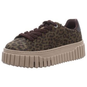 Schn�rschuhe - Tamaris - olive leopard