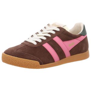Sneaker - Gola - Elan - dark brown/fluro pink/dark khaki