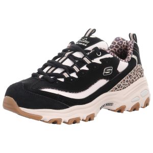 Schn�rschuhe - Skechers - D�Lites - Wild Charm - black/leopard
