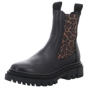 Stiefeletten - Tamaris - black/leopard