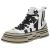 Rebecca White - V02L-5B NAVY WHITE + GLITTER BLACK - V02L-5B NAVY WHITE + GLITTER BLACK - navy white + glitterblack - Sneaker
