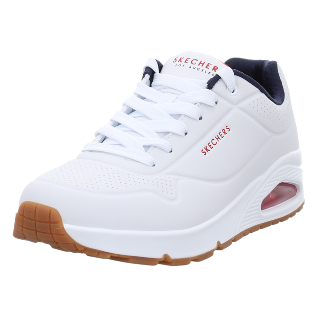 Skechers - 52458 WNVR - Uno-Stand on Air - white/navy/red - Sneaker