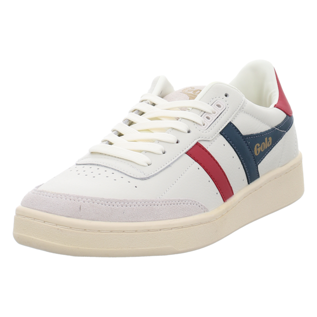 Gola - CMB261-WH - Contact Leather - off white/vintage blue/deep red - Sneaker