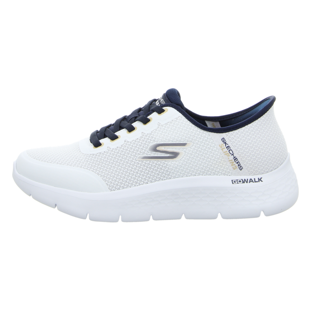 Skechers - 216332 WNV - Go Walk Flex - white/navy - Slipper