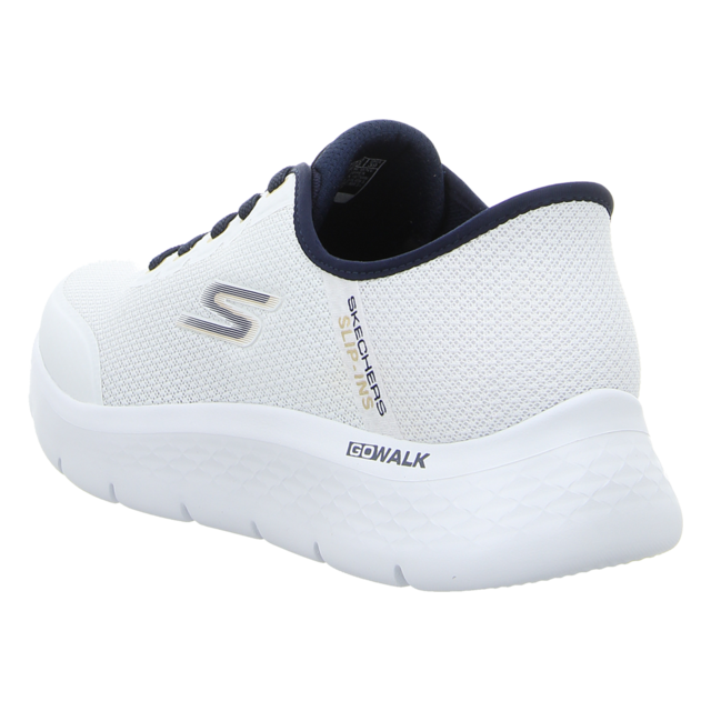 Skechers - 216332 WNV - Go Walk Flex - white/navy - Slipper