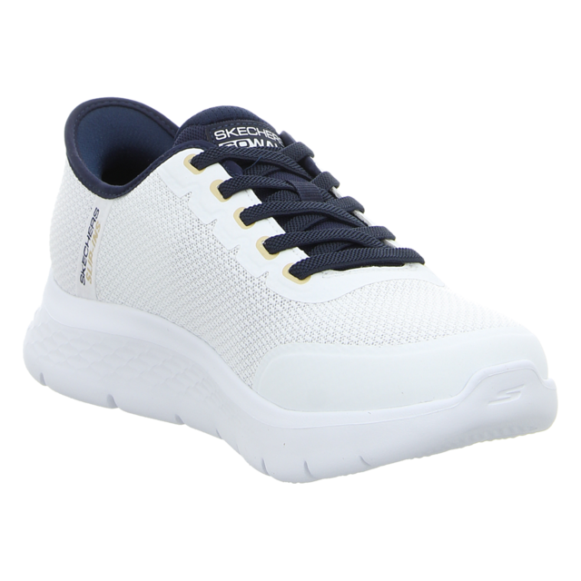 Skechers - 216332 WNV - Go Walk Flex - white/navy - Slipper