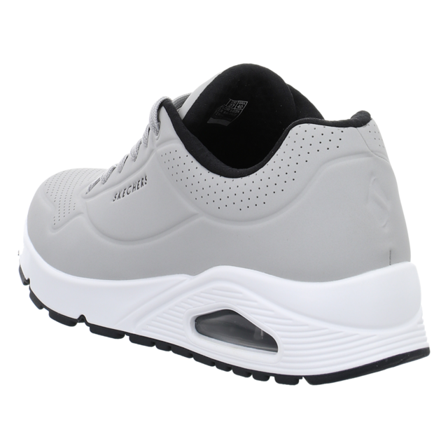 Skechers - 52458 LGBK - Uno-Stand on Air - light gray/black - Sneaker