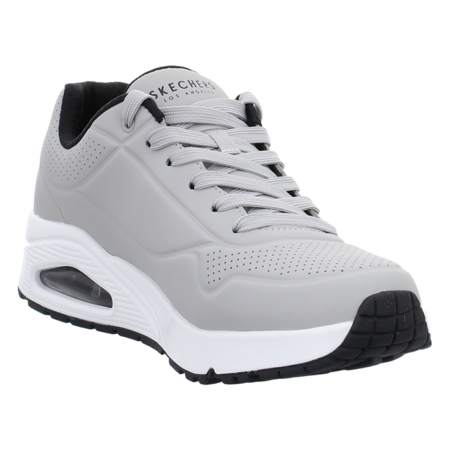 Skechers - 52458 LGBK - Uno-Stand on Air - light gray/black - Sneaker