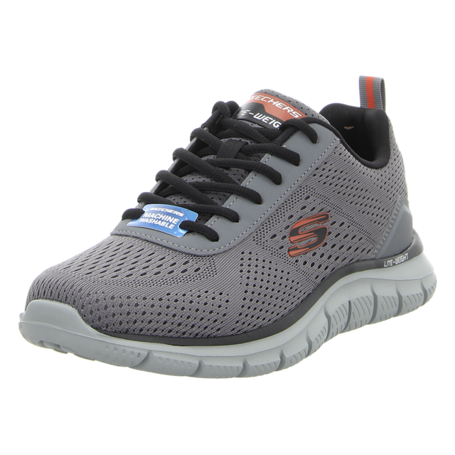Skechers - 232758 CCOR - Track-Leshur - charcoal/orange - Sneaker