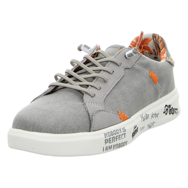Fusion - ALEX washed canvas lt.grey - Alex - lt.grey - Schnrschuhe